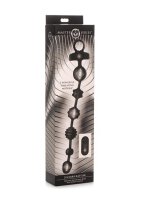 10X Dark Rattler Vibrating Silicone Anal Beads w/ Remote