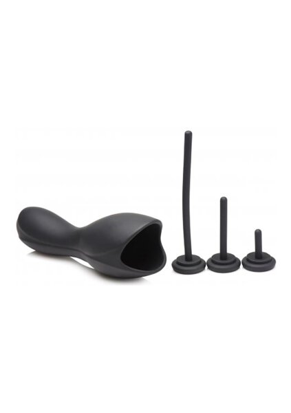 Trinity Vibes Peniskopf-Harnröhren Vibrator schwarz