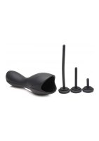 Trinity Vibes Peniskopf-Harnröhren Vibrator schwarz