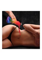 Master Series Pride Pecker Rainbow Drip Candle - 363 g