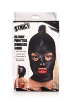 Bondage Mask with Blonde Ponytail