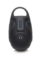 Trinity Vibes Silicone penis ring with testicle vibration black