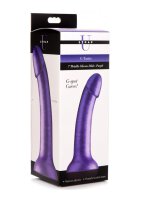 Strap U Suction Cup Dildo Metallic purple 15.8 cm