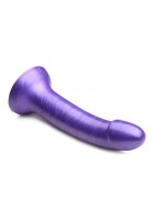 Strap U Saugnapf Dildo Metallic lila 15,8 cm