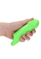 Smooth Thick Stretchy Penis Sleeve - Glow in the Dark