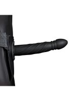 Shots Ouch! Twisted Hollow Strap-On black 20 cm