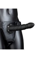 Shots Ouch! Twisted Hollow Strap-On black 20 cm