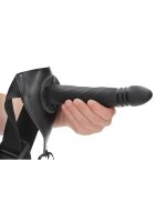 Shots Ouch! Twisted Hollow Strap-On black 20 cm