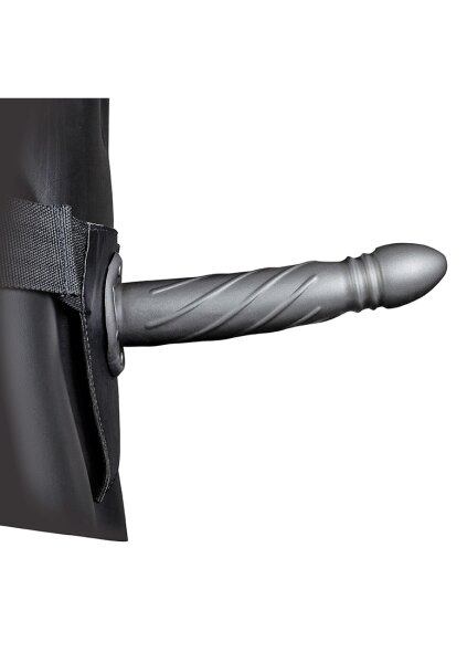 Shots Ouch! Twisted Hollow Strap-On gray 20 cm