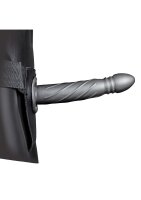 Shots Ouch! Twisted Hollow Strap-On gray 20 cm