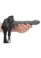Shots Ouch! Twisted Hollow Strap-On gray 20 cm