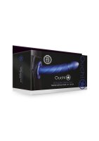 Shots Ouch! Twisted Hollow Strap-On blue 20 cm