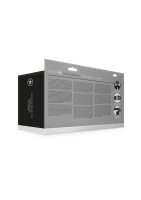 Shots Ouch! Strukturierter gebogener hohler Strap-On schwarz 20 cm