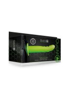 Textured Curved Hollow Strap-on - 8 / 20 cm - Glow in the...