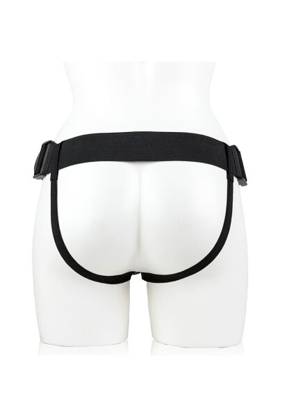 Vibrating Hollow Strap-on with Balls - 7/ 18 cm