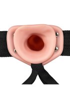 Vibrating Hollow Strap-on No Balls - 6/ 15,5 cm