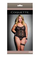 Cami Top With G-String - Black - Plus Size