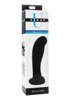 Strap U Heart On Silikon Dildo schwarz 14,5 cm