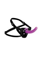 Strap U Navigator G-spot suction cup dildo with harness pink 14.5 cm
