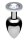 Master Series Lucent Diamond Accented - Anal Plug - 2,7 cm