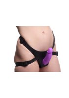 Strap U Double Charmer Doppeldildo mit Harness lila
