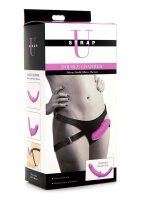 Strap U Double Charmer double dildo with harness purple