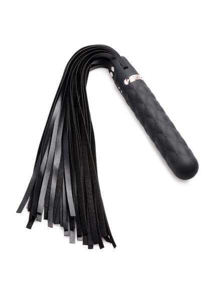 Master Series Vibra-Lasher 9X Vibrating Silicone Dildo Flogger