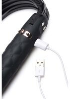 Master Series Vibra-Lasher 9X Vibrating Silicone Dildo Flogger