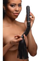 Master Series Vibra-Lasher 9X Vibrating Silicone Dildo Flogger