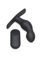 P-Spot Plugger 28X Silicone Prostate Plug with Harness & Remote Control
