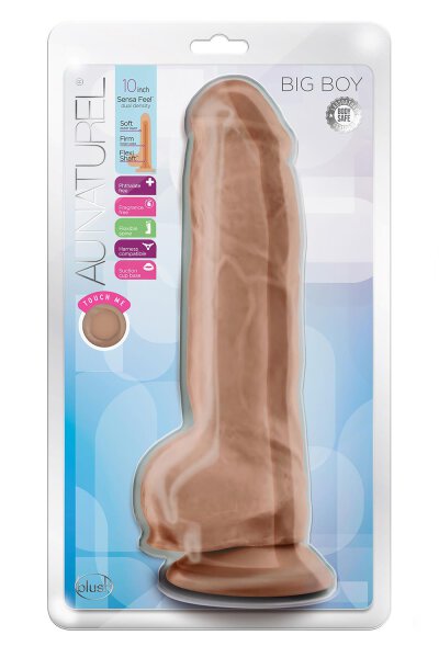 Au Naturel Big Boy 10" Dildo Mocha - 25,4 cm