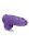 Au Naturel Bold Chub 10" Dildo Purple - 25,4 cm