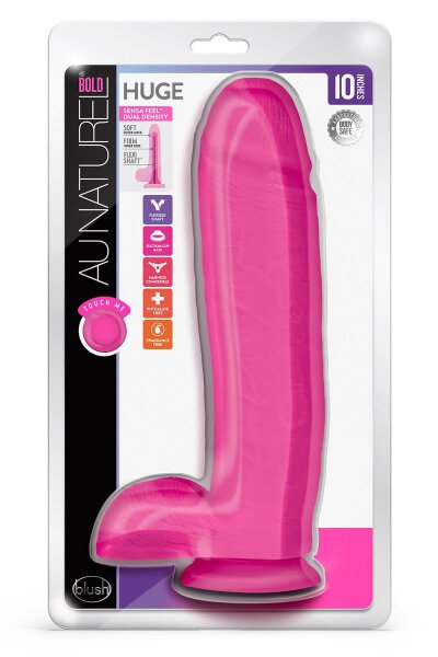 Au Naturel Bold Huge 10" Dildo Pink - 26,6 cm