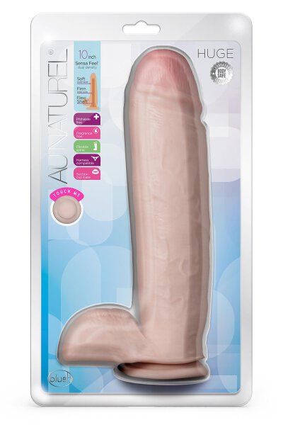 Au Naturel Huge 10" Dildo Vanilla - 26,6 cm