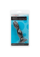 Ribbed Anal Stud Black - 13,25 cm