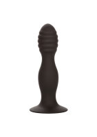 Ribbed Anal Stud Black - 13,25 cm
