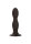 Ribbed Anal Stud Black - 13,25 cm
