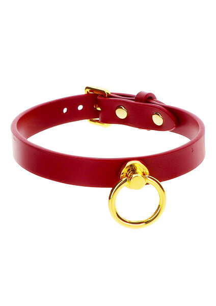 Taboom O-Ring Halsband rot, gold