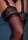 Satin T. Garterbelt Stockings Black OS