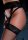 Fishnet Garterbelt Stockings Black OS