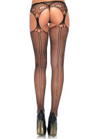 Scale Net Suspender Hose Black OS