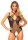 Net and Lace Crotchless Teddy Black OS