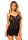 Rose Lace Flair Chemise Black OS