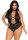 Backless & Crotchless Teddy Black XL/2XL