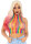 Rainbow Net High Neck Crop Top Multicolor OS