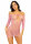 Heart Net Mini Dress Pink OS