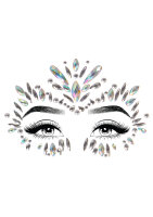 Iris Face Jewels Sticker Transparant