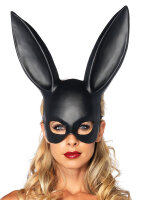 Masquerade Rabbit Mask Black OS