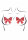 Rhinestone Bow Nipple Jewels Red
