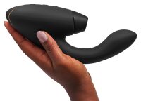 Womanizer Duo 2 Druckwellenstimulator mit G-Punkt Vibrationsarm schwarz